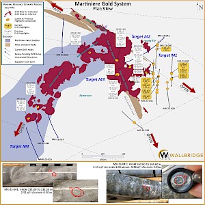 Martiniere Gold Property, Plan View (Press Release June 8, 2023)